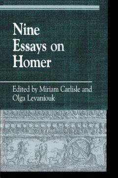 portada nine essays on homer (en Inglés)