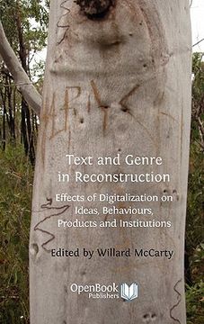 portada text and genre in reconstruction: effects of digitalization on ideas, behaviours, products and institutions.