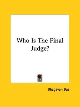 portada who is the final judge? (en Inglés)