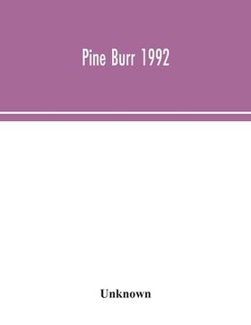 portada Pine Burr 1992 (in English)