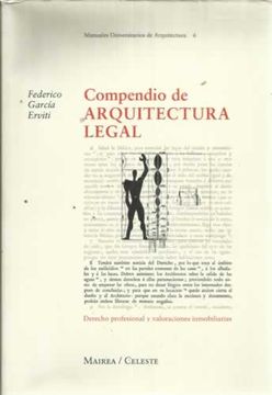 portada Compendio de arquitectura legal: derecho profesional y valoraciones inmobiliarias
