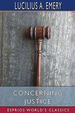 portada Concerning Justice (Esprios Classics) (en Inglés)