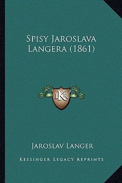 portada Spisy Jaroslava Langera (1861)