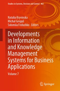 portada Developments in Information and Knowledge Management Systems for Business Applications: Volume 7 (en Inglés)