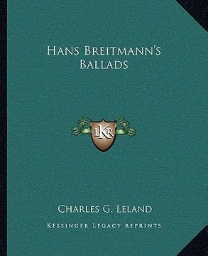 portada hans breitmann's ballads (en Inglés)