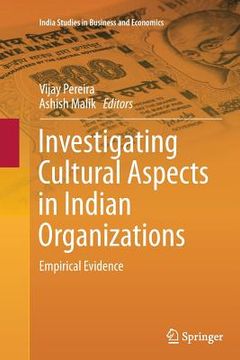 portada Investigating Cultural Aspects in Indian Organizations: Empirical Evidence (en Inglés)