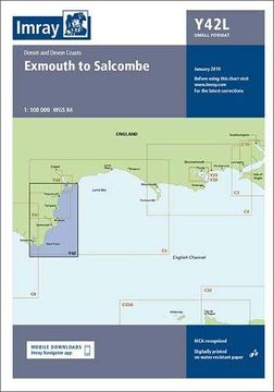 portada Imray Chart y42 Laminated: Laminated y42 Exmouth to Salcombe (Small Format) (y Series) (en Inglés)