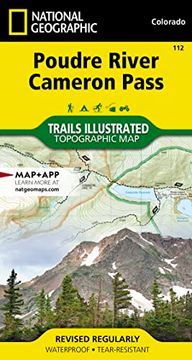 portada Poudre River, Cameron Pass map (National Geographic Trails Illustrated Map, 112) (en Inglés)