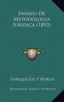 portada Ensayo de Metodologia Juridica (1893)
