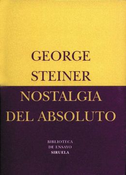 portada Nostalgia del Absoluto (in Spanish)