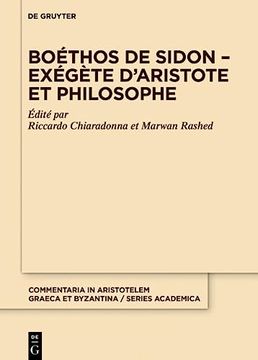 portada Boéthos de Sidon - Exégète d'Aristote Et Philosophe 