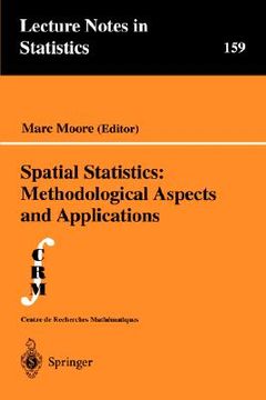 portada spatial statistics: methodological aspects and applications (in English)