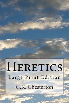 portada Heretics: Large Print Edition (en Inglés)