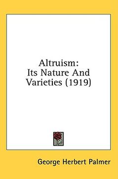portada altruism: its nature and varieties (1919) (in English)