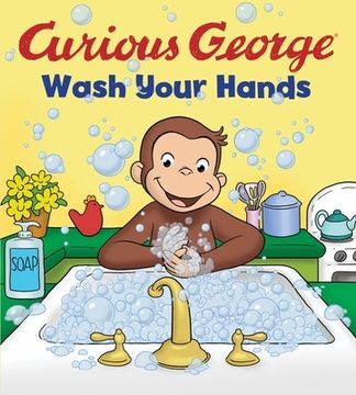 portada Curious George Wash Your Hands (Cgtv Board Book) (en Inglés)