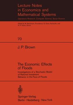 portada the economic effects of floods: investigations of a stochastic model of rational investment behavior in the face of floods (in English)