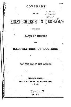 portada Covenant of the First Church in Dedham (en Inglés)