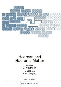 portada Hadrons and Hadronic Matter (en Inglés)