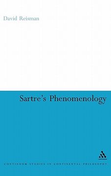 portada sartre's phenomenology (en Inglés)