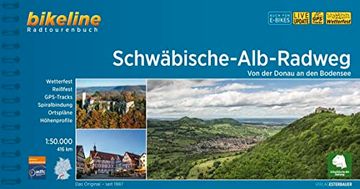 portada Schwäbische alb Radweg: Von der Donau an den Bodensee, 1: 50. 000, 416 km (Bikeline Radtourenbücher) (in German)