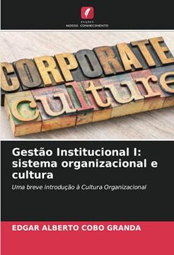 portada Gestão Institucional i: Sistema Organizacional e Cultura: Uma Breve Introdução à Cultura Organizacional (in Portuguese)