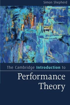 portada The Cambridge Introduction to Performance Theory (Cambridge Introductions to Literature) (en Inglés)
