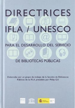 portada Directrices Ifla Unesco Para el Desarrollo