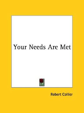 portada your needs are met (in English)