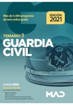 portada Guardia Civil. Temario Volumen 3