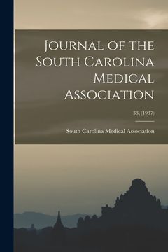 portada Journal of the South Carolina Medical Association; 33, (1937)