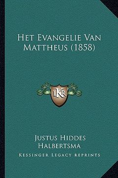 portada Het Evangelie Van Mattheus (1858)