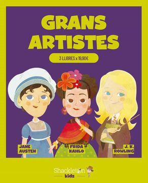 portada Pack Grans Artistes (Conte: Jane Austen; Frida Kahlo; J. K. Rowling) (en Catalán)