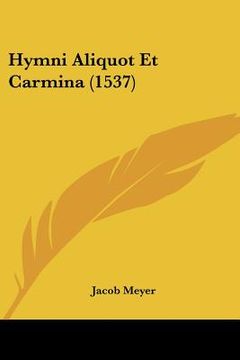 portada Hymni Aliquot Et Carmina (1537) (in Latin)