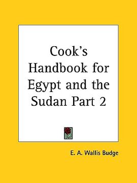 portada cook's handbook for egypt and the sudan part 2 (en Inglés)