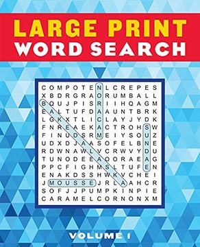 portada Large Print Word Search Volume 1 (Large Print Puzzle Books) (en Inglés)
