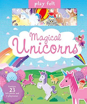 portada Play Felt Magical Unicorns (Soft Felt Play Books) (en Inglés)