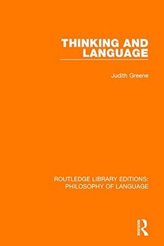 portada Thinking and Language (in English)