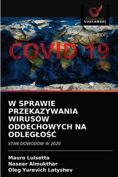 portada W Sprawie Przekazywania Wirusów Oddechowych Na OdlegloŚĆ (en Polaco)