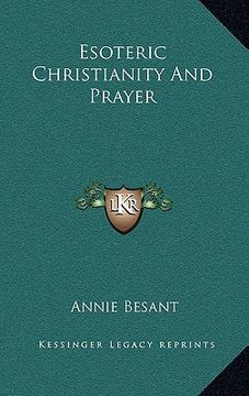 portada esoteric christianity and prayer
