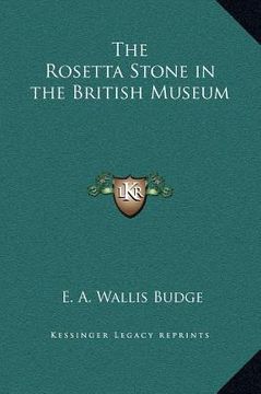 portada the rosetta stone in the british museum (en Inglés)