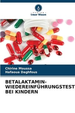 portada Betalaktamin-Wiedereinführungstest Bei Kindern (in German)