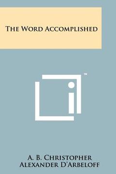portada the word accomplished (en Inglés)