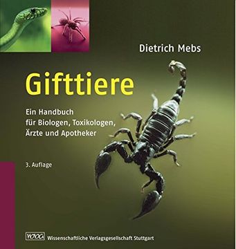 portada Gifttiere: Ein Handbuch für Biologen, Toxikologen, Ärzte und Apotheker. (en Alemán)