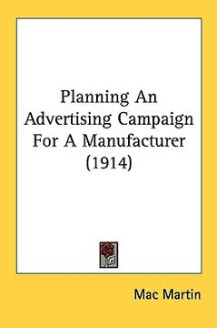 portada planning an advertising campaign for a manufacturer (1914) (en Inglés)