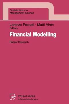 portada financial modelling: recent research (en Inglés)