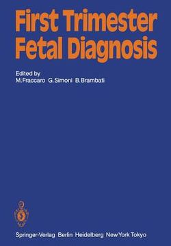 portada first trimester fetal diagnosis (en Inglés)