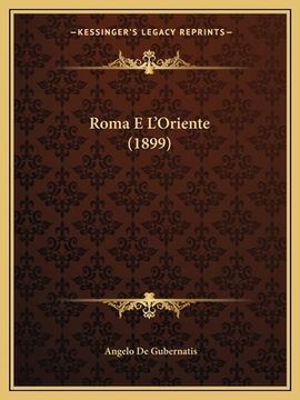 portada Roma E L'Oriente (1899) (in Italian)