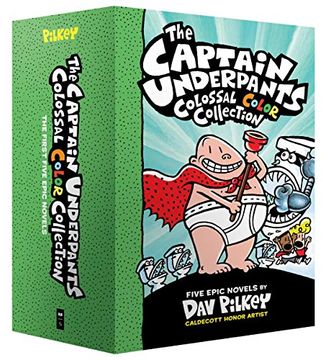 portada The Captain Underpants Colossal Color Collection (Captain Underpants #1-5 Boxed Set) (in English)