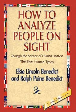 portada how to analyze people on sight (en Inglés)