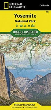 portada national geographic trails illustrated map yosemite national park california, usa
